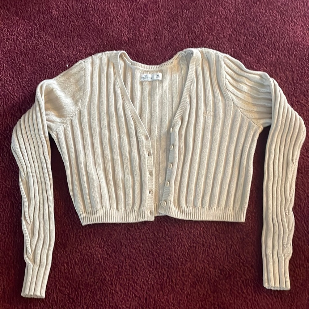 Hollister button up sweater